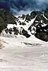 Перевал Гюльчи. Вид со средней части ледника Доппах