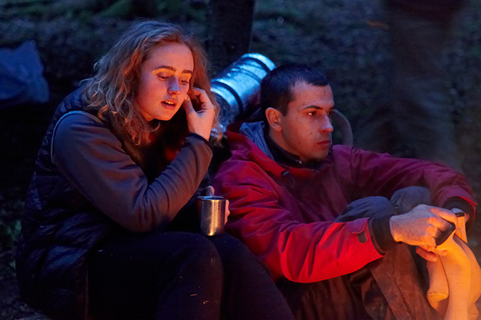 Вечером на промфинише