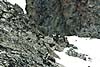 Перевал Суган. Начало шестой веревки перил (по ледово-фирновому кулуару)