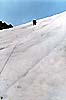 Перевал Хазны-Метеоровцев. Верхняя треть подъема на с ледника Нахашбита. Перила на ледовом склоне