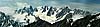Вид на верховья Цейских ледников с перевала Ронкетти