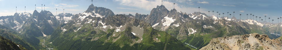 Вид на юг с перевала Панорама