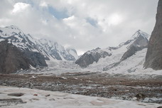 Ледник Мир-Амин с Зеравшанского ледника