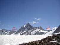 Вид на перевалы Матча-1 и Матча-2