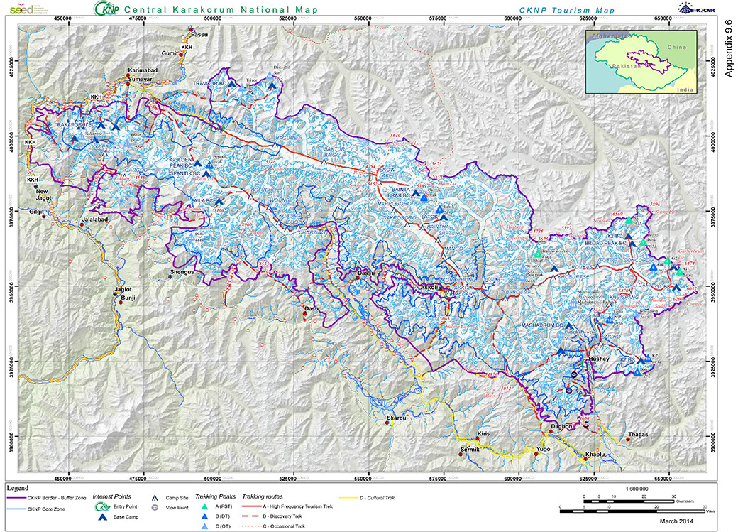 Central Karakorum National Map