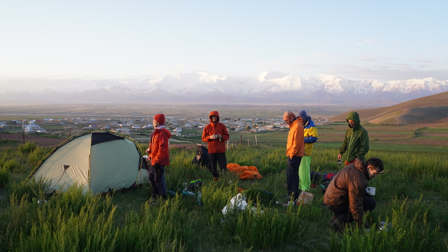 Фото 1.1. Лагерь на краю с. Кашка-Суу